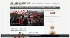 Desktop Screenshot of ihr-ballonservice.de