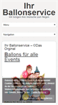 Mobile Screenshot of ihr-ballonservice.de