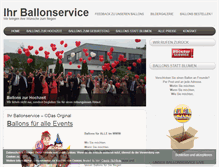 Tablet Screenshot of ihr-ballonservice.de